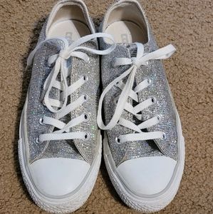 Sliver glitter Converse All Star